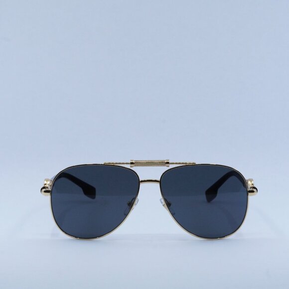 💯 NEW VERSACE VE2236 100287 GOLD/DARK GREY SUNGLASSES - Picture 2 of 10